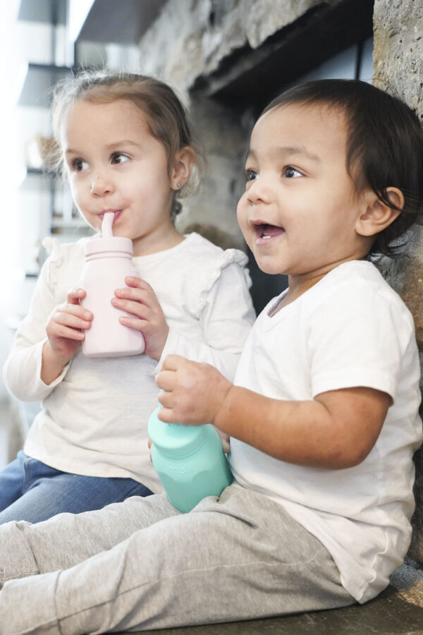 Melii - Μπουκάλι σιλικόνης με καλαμάκι