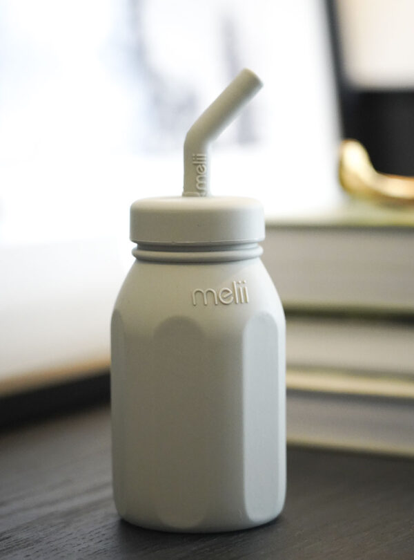 Melii - Μπουκάλι σιλικόνης με καλαμάκι