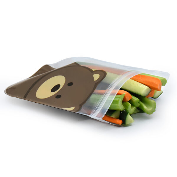 Melii - Επαναχρησιμοποιούμενα Τσαντάκια για σνακ 2 Panda + 2 Bear