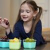 Melii - Glass Containers σε θήκες σιλικόνης (160ml set of 3) - pink,purple,grey