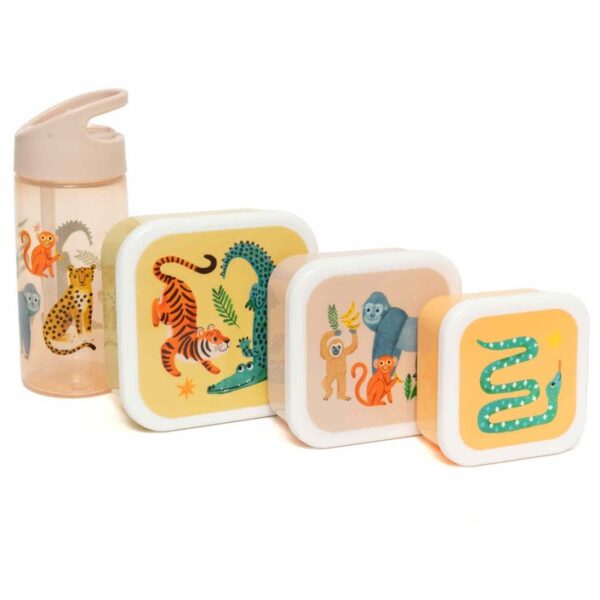 Petit Monkey – Lunch Box Set Upside Down Animals