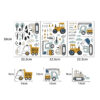 Sipo wall stickers Tractors, Excavators