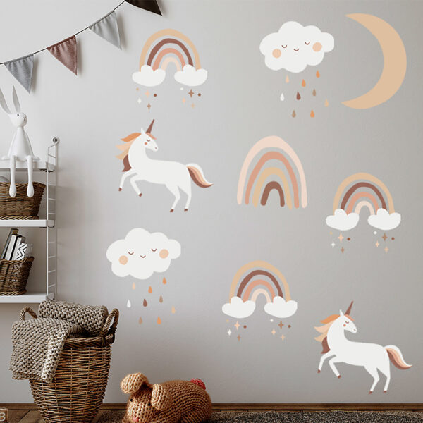 Sipo wall stickers Boho Rainbow Unicorn