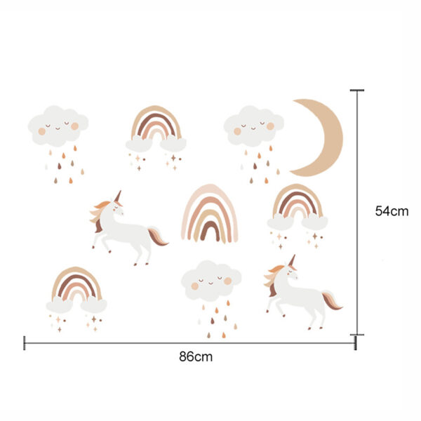 Sipo wall stickers Boho Rainbow Unicorn