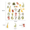 Sipo wall stickers Dino Numbers