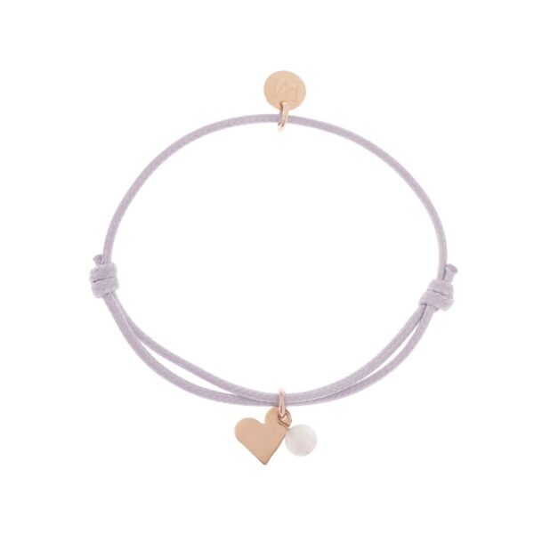 ProudMama Bracelet Mea – heart/pink/purple/pink quartz