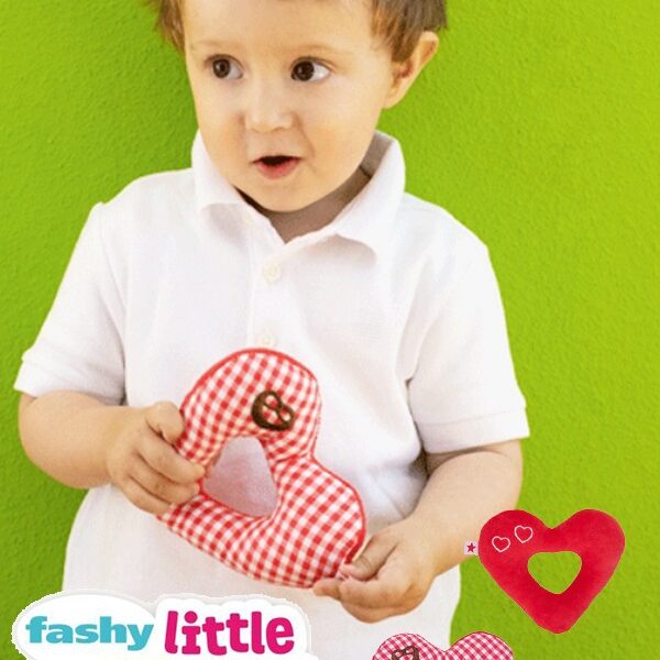 Καρδούλα Υφασμάτινη με Κουδουνάκι