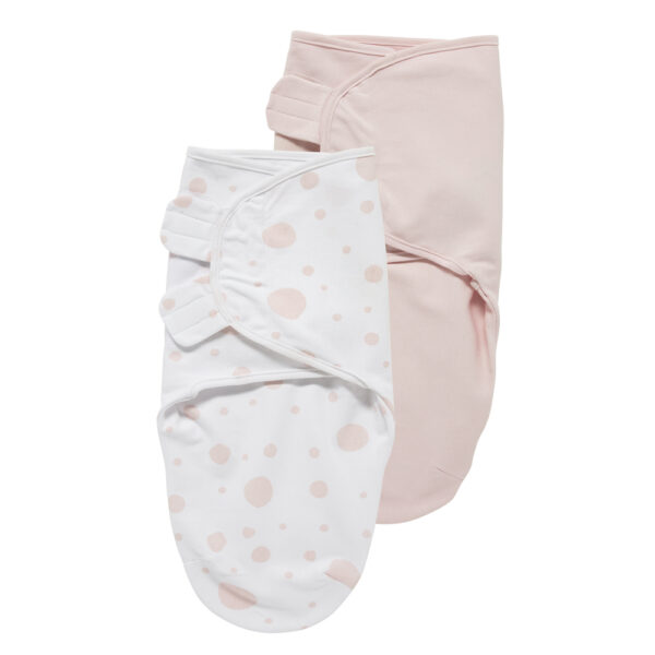 Meyco 2 Pack Swaddle Pink Dots 0-3 μηνών