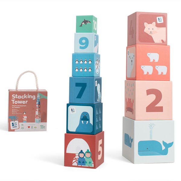 BS Toys - Πύργος στοίβαξης - Ζώα Αρκτικής