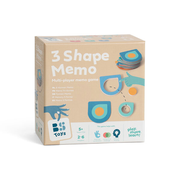 BS Toys - Παιχνίδι Μνήμης 3 Σχημάτων
