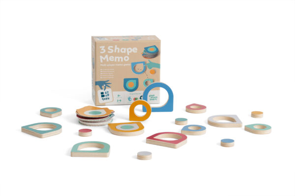 BS Toys - Παιχνίδι Μνήμης 3 Σχημάτων