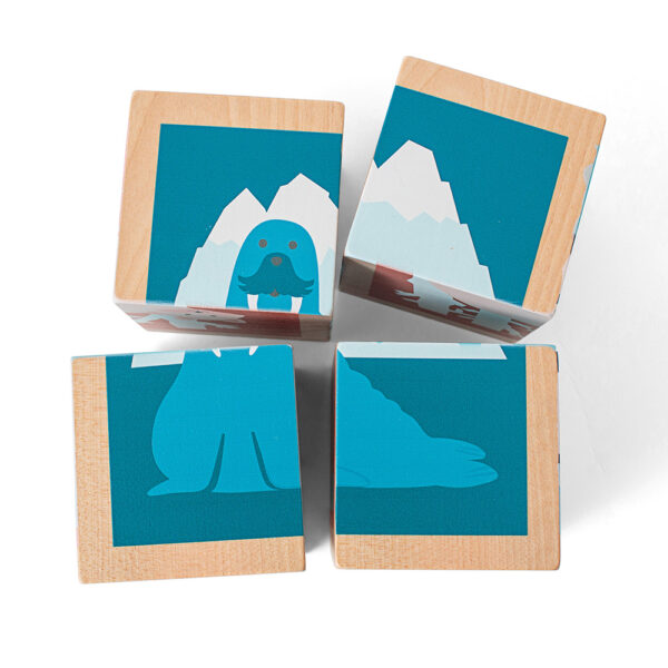 BS Toys - Παιχνίδι Puzzle Ξύλινων Κύβων