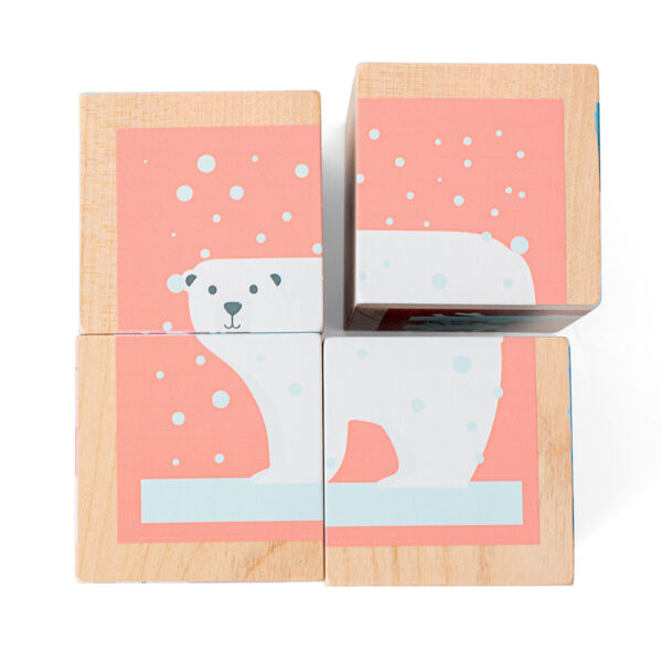 BS Toys - Παιχνίδι Puzzle Ξύλινων Κύβων