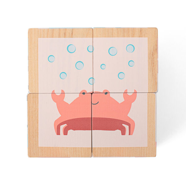 BS Toys - Παιχνίδι Puzzle Ξύλινων Κύβων