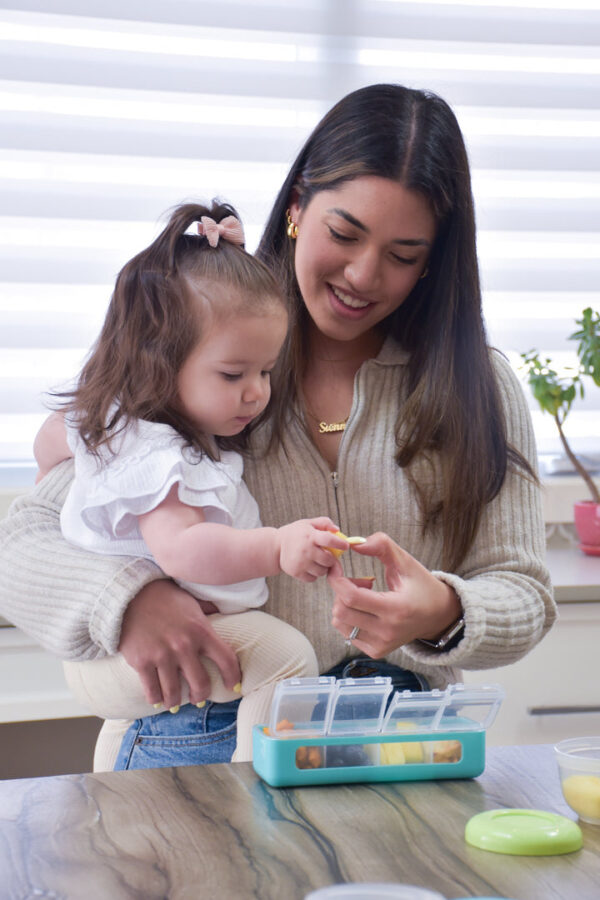 Melii - Δοχείo για Σνακ με 4 Χωρίσματα Pink