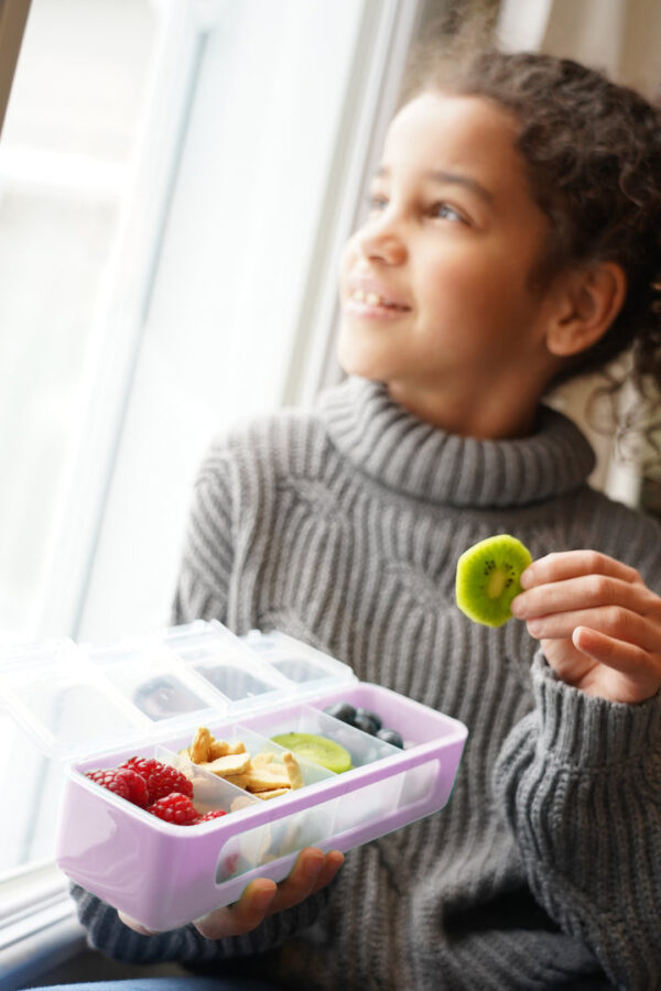 Melii - Δοχείo για Σνακ με 4 Χωρίσματα Pink