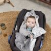 Meyco Fleece Wrap Για Το Κάθισμα Αυτοκινήτου Cheetah Grey