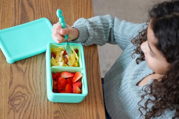 Melii – Bento Σιλικόνης 2 Θέσεων 700ml Blue/Mint