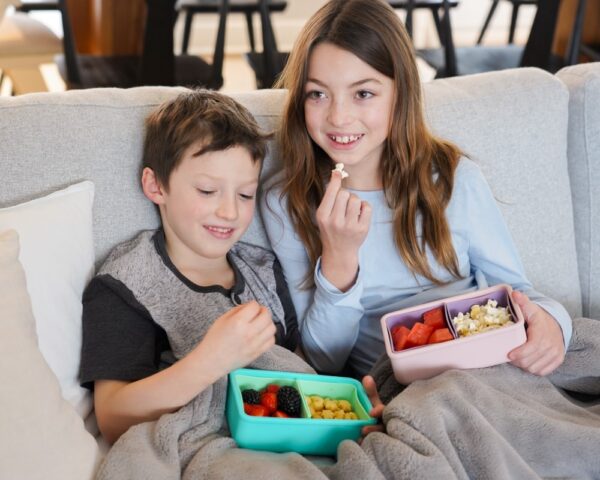 Melii – Bento Σιλικόνης 2 Θέσεων 700ml Blue/Mint