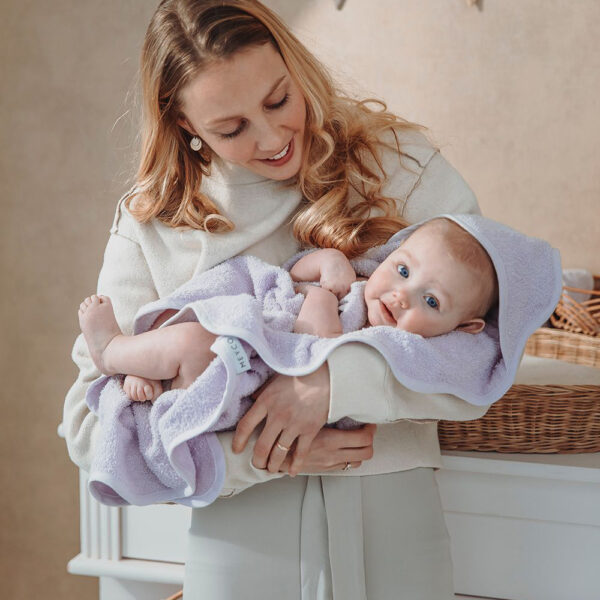 Meyco Βρεφική Πετσέτα  Wavy - soft lavender - 80x80cm