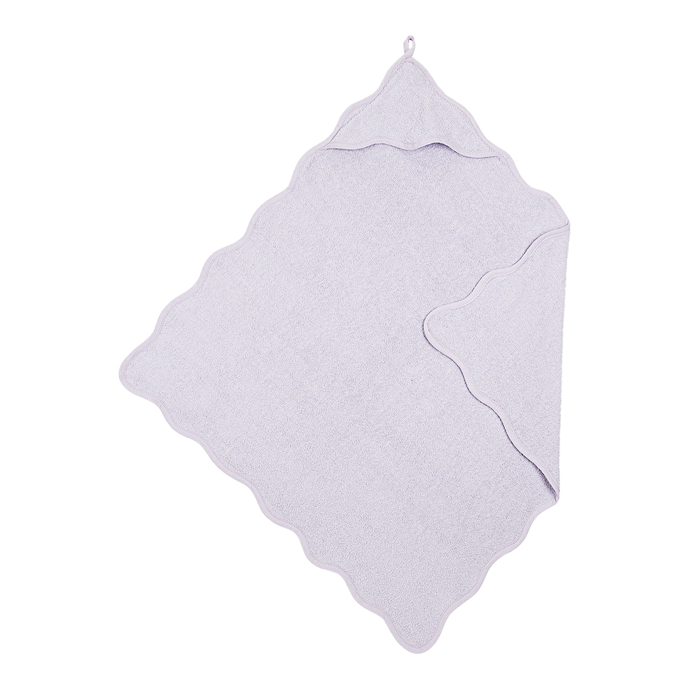 Meyco Βρεφική Πετσέτα  Wavy - soft lavender - 80x80cm