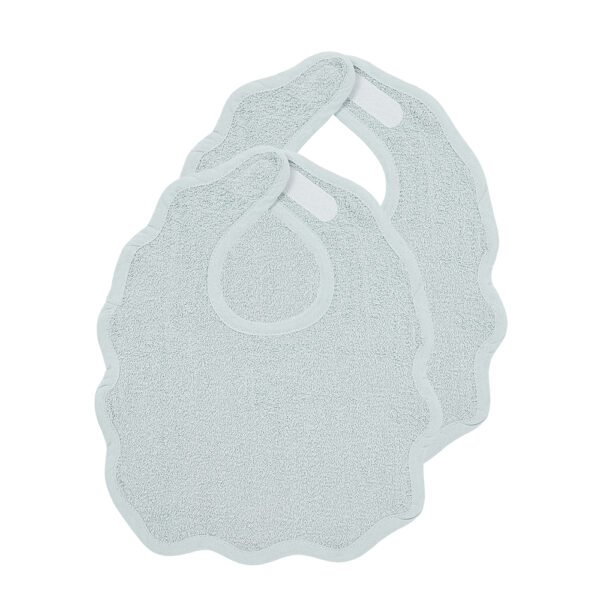 Meyco Σετ 2 Σαλιάρες Wavy Blue Grey