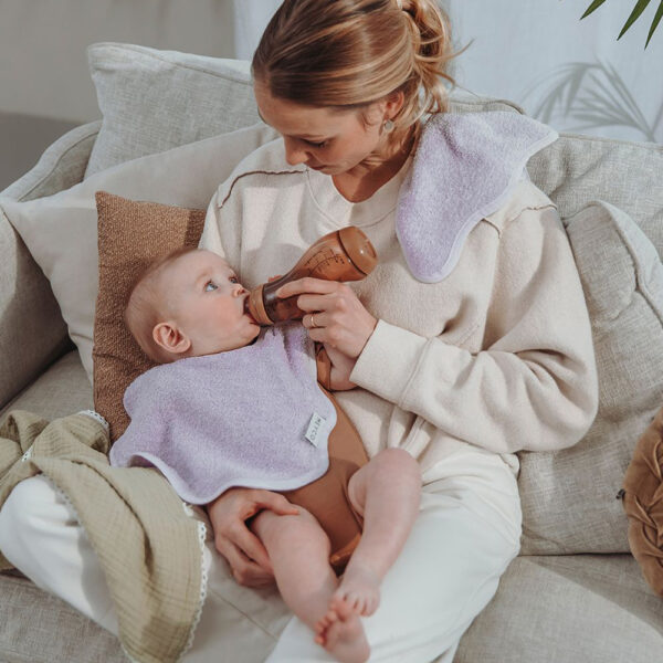 Meyco Σετ 2 Σαλιάρες Wavy Lavander