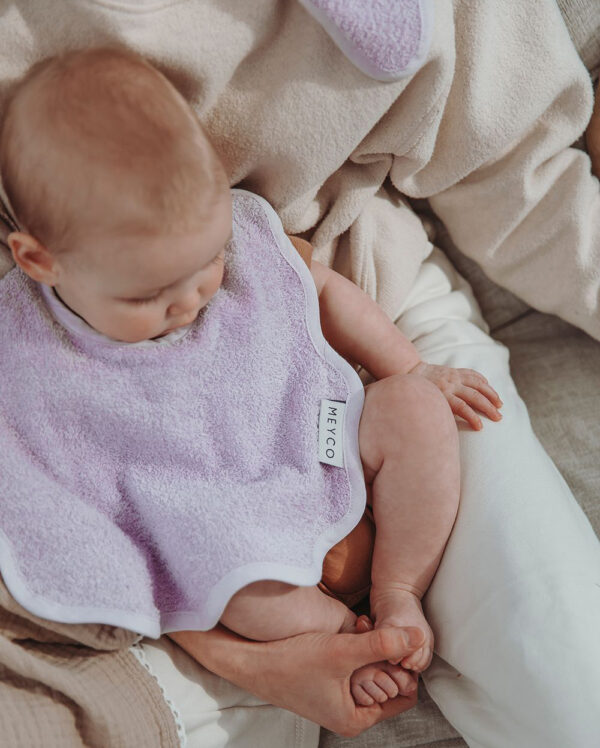 Meyco Σετ 2 Σαλιάρες Wavy Lavander