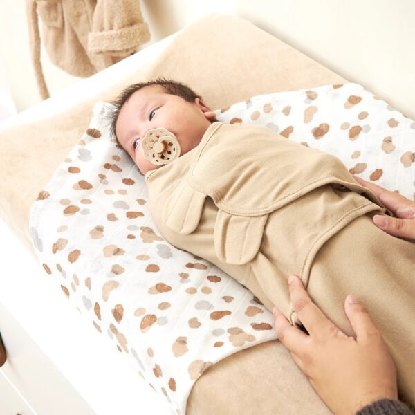 Meyco Swaddle Branches Sand 0-3 μηνών