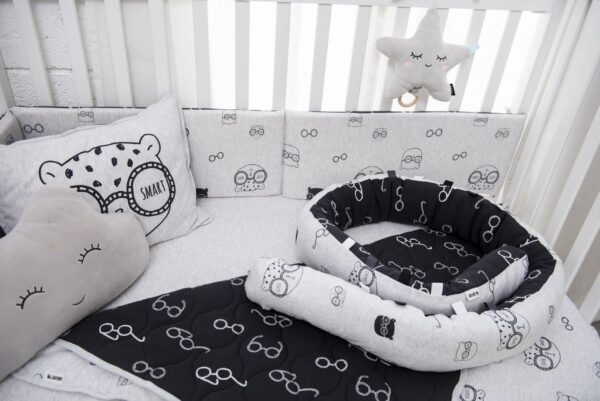 Minene Πολυχρηστικό Μαξιλάρι – Snuggly Snake Cotton Grey Bear