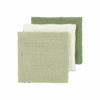 Meyco Σετ 100% Βαμβακερές Μουσελίνες Natural/Soft Olive/Olive Green 70x70cm (3 τμχ.)