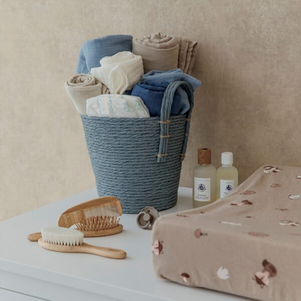 Meyco Σετ 100% Βαμβακερές Μουσελίνες Jeans Blue/Indigo 120x120cm (2 τμχ.)