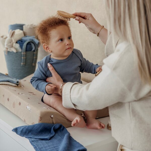 Meyco Σετ 100% Βαμβακερές Μουσελίνες Jeans Blue/Indigo 120x120cm (2 τμχ.)