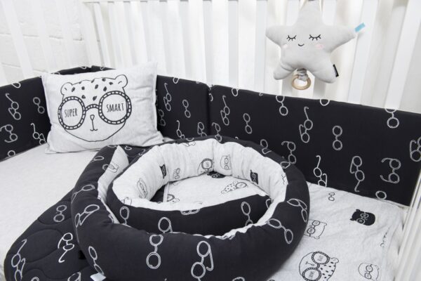 Minene Πολυχρηστικό Μαξιλάρι – Snuggly Snake Cotton Grey Bear