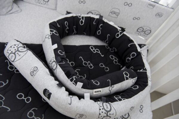 Minene Πολυχρηστικό Μαξιλάρι – Snuggly Snake Cotton Grey Bear