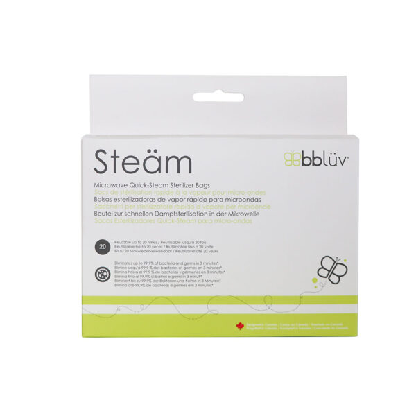 steam-packaging.jpg Bbluv Steam Σακούλες Αποστείρωσης για Φούρνο Μικροκυμάτων