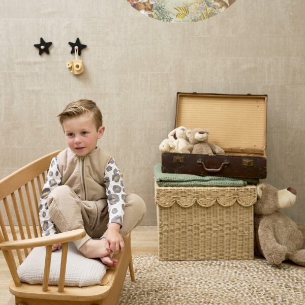 Meyco 100% Βαμβακερός Υπνόσακος με Ποδαράκια Muslin Sand (9 μηνών-5 ετών)