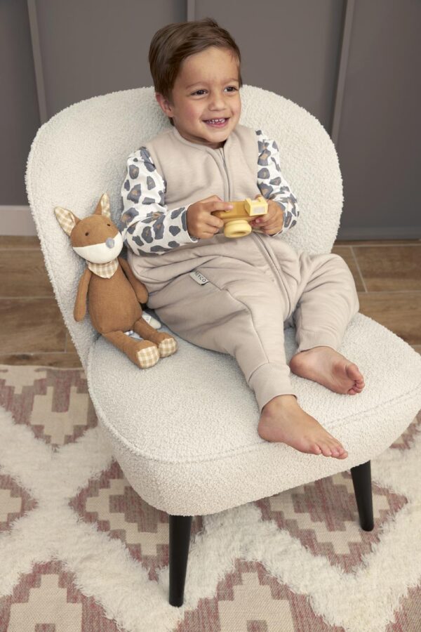 Meyco Υπνόσακος με πόδια Slub grey (9 μηνών - 5 ετών)