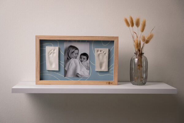 2 Prints Frame - Blue Abstract