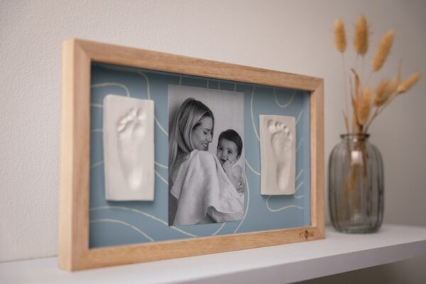 2 Prints Frame - Blue Abstract