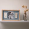 2 Prints Frame - Blue Abstract