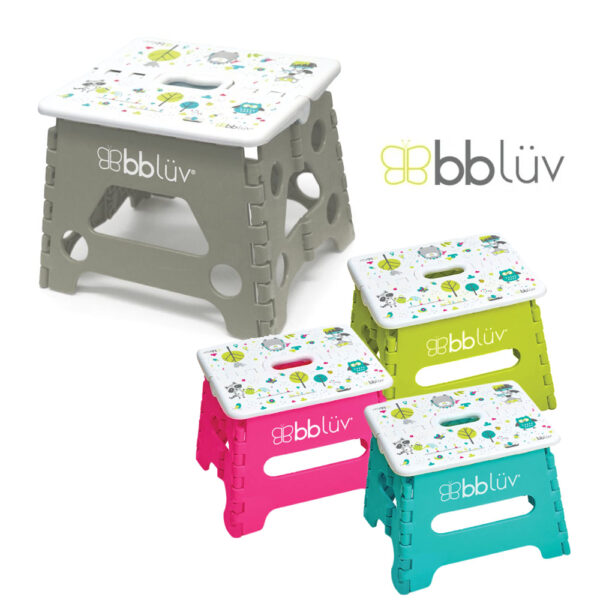 bbluv-step-aqua-lime-pink-stepstool-main-1.jpg Bbluv Step - Αναδιπλούμενο Σκαλάκι