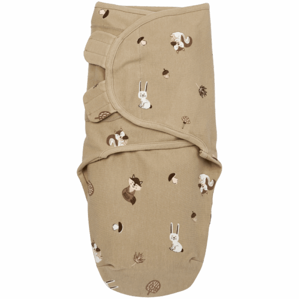Meyco 2 Pack Swaddle Forest Animals Sand 0-3 μηνών