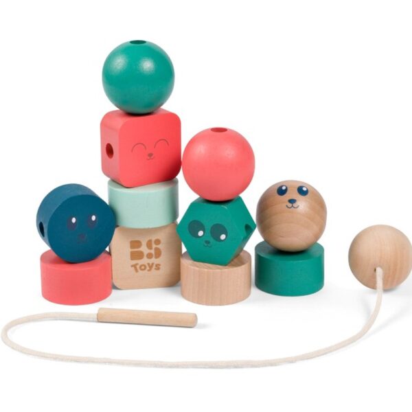 Bs Toys – Ξύλινο Παιχνίδι Λεπτής Κινητικότητας με Χάντρες