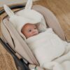 Meyco Wrap Κουβερτούλα Teddy για τη βόλτα Rabbit Natural
