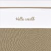 Meyco Σεντόνι Hello World Sand 100x150cm