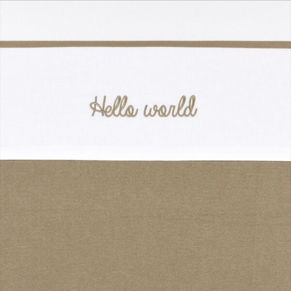 Meyco Σεντόνι Hello World Sand 100x150cm