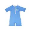 Zoocchini Κοντομάνικο Surf Suit με Στάμπα Dino/Med Blue