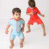 Zoocchini Κοντομάνικο Surf Suit με Στάμπα Lobster/Light Blue