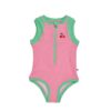 Zoocchini Ολόσωμο Μαγιώ με Στάμπα Cherry/Pink-Green